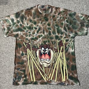 Vintage Looney Tunes T Shirt Men’s XL Taz Tie Dye Graphic Print 1997 Tasmanian